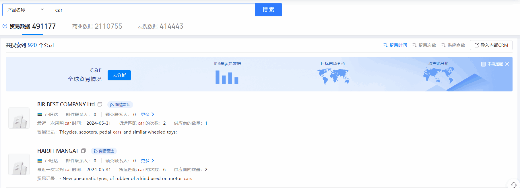 卢旺达海关数据,海关数据,SG亚洲胜游海关数据